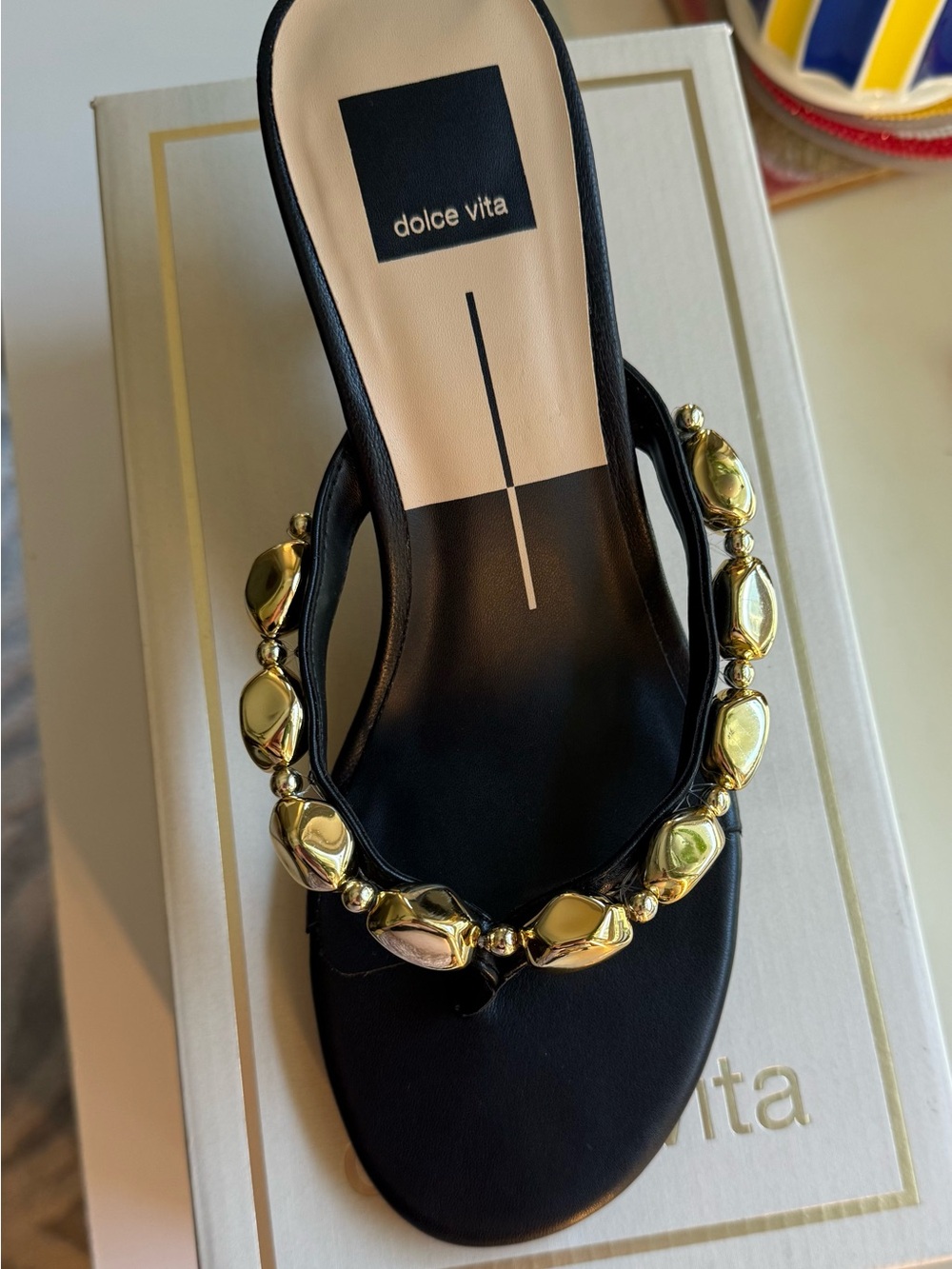 Dolce Vita Daksie Embellished Kitten
Heel Sandals - Picture 8 of 16
